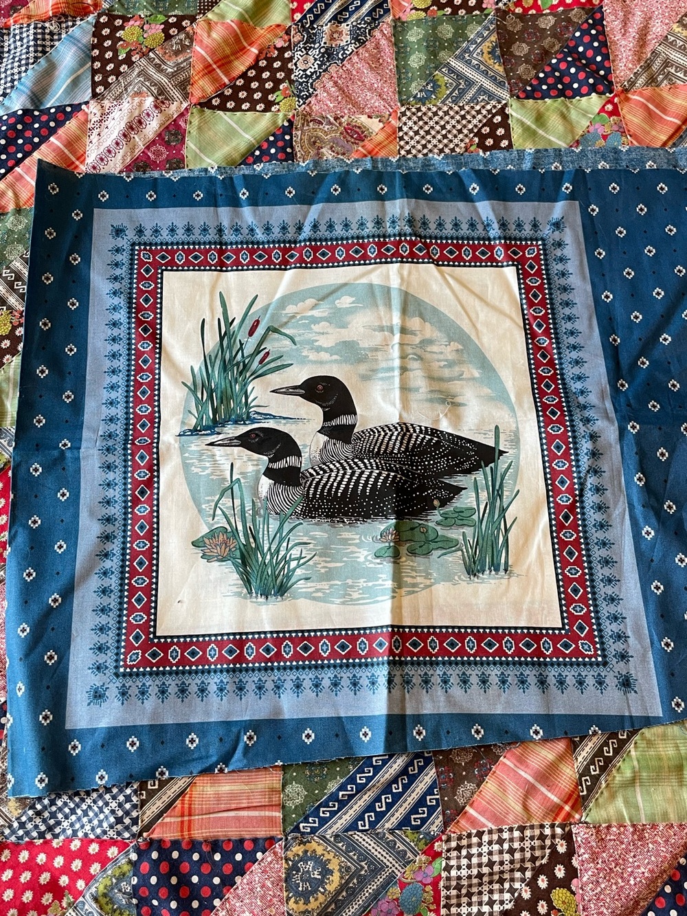 VIP Screen Print Cranston Print Works Co Water Birds Collection Loon Pillows